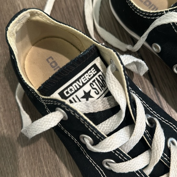 Black Converse Low Top Shoes - Picture 2 of 5